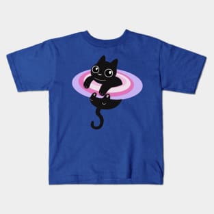 Caturn - Cute Space Cat Kids T-Shirt